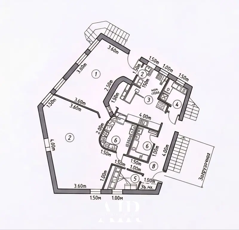 Spațiu comercial în chirie, 127,6 m², Botanica
